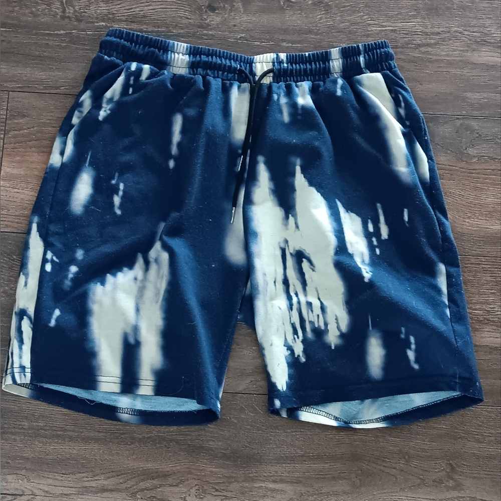 Blue Tie-Dye Shorts